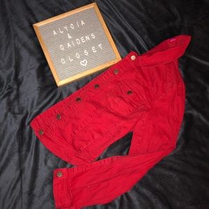 ❤️ Red Jean Jacket ❤️